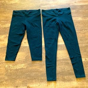 Organic Cotton & Lycra Black Leggings Bundle of 2 by In Touch Size S